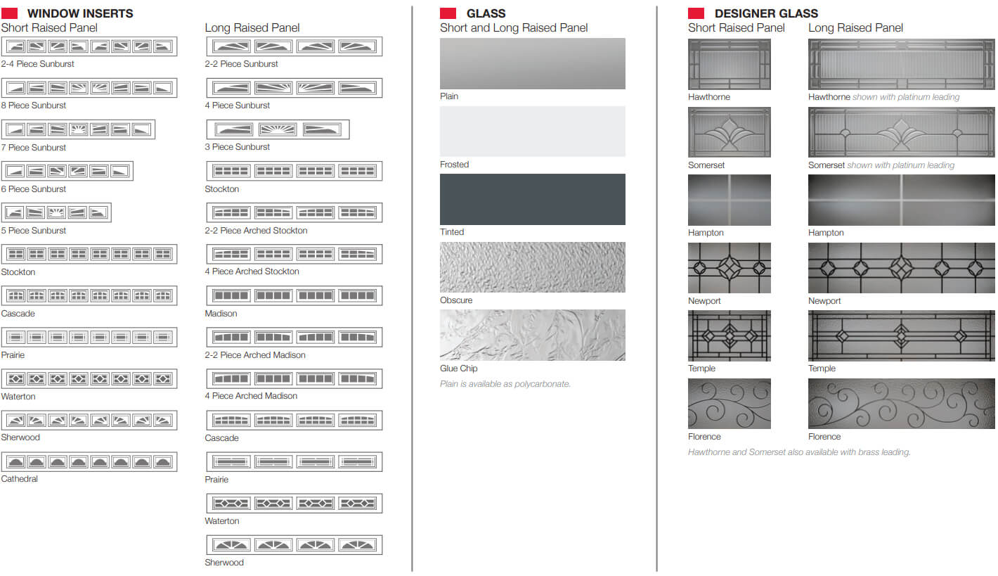Raised Panel Window Options